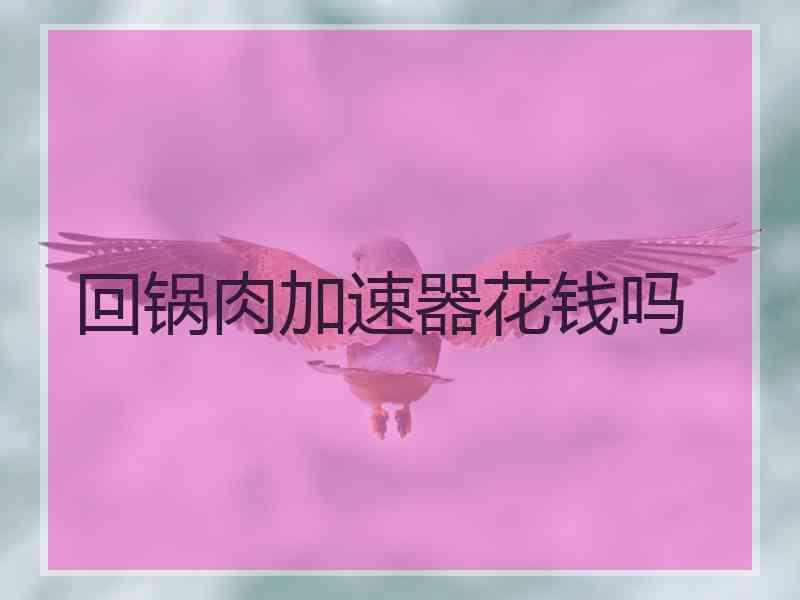 回锅肉加速器花钱吗