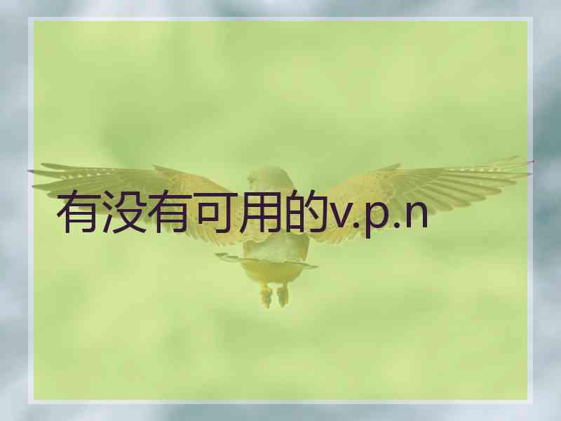 有没有可用的v.p.n