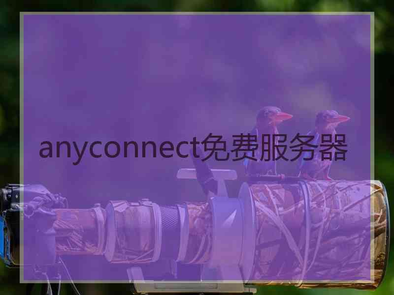 anyconnect免费服务器
