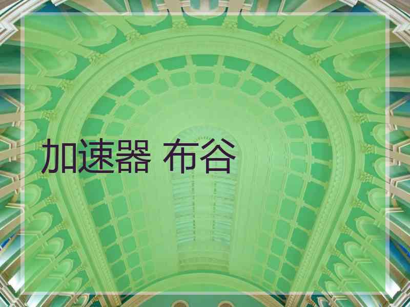 加速器 布谷