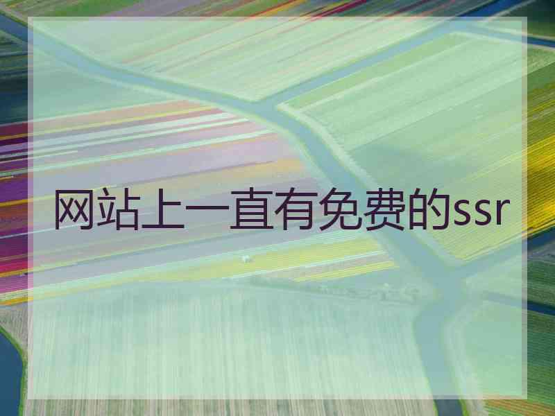 网站上一直有免费的ssr
