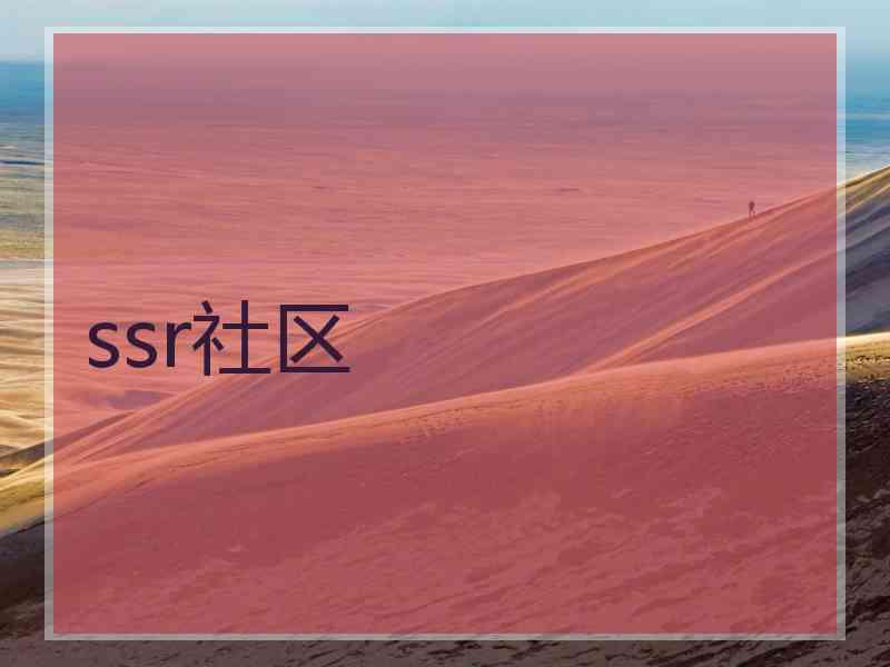 ssr社区