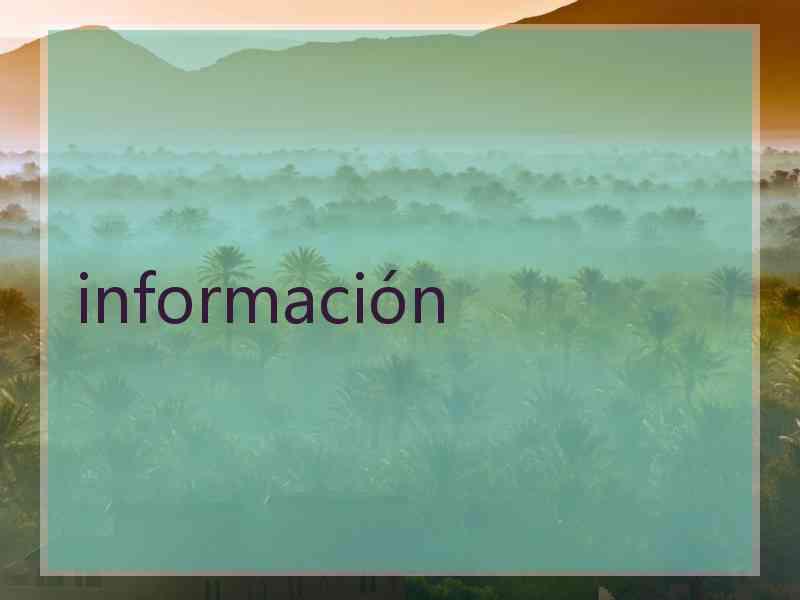 información