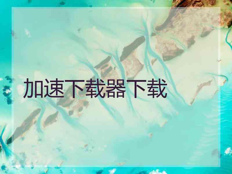 加速下载器下载