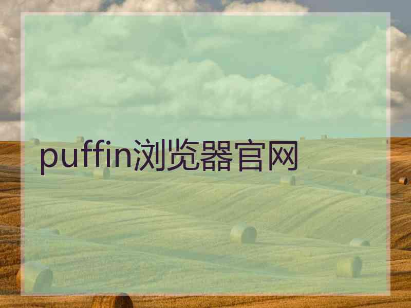 puffin浏览器官网