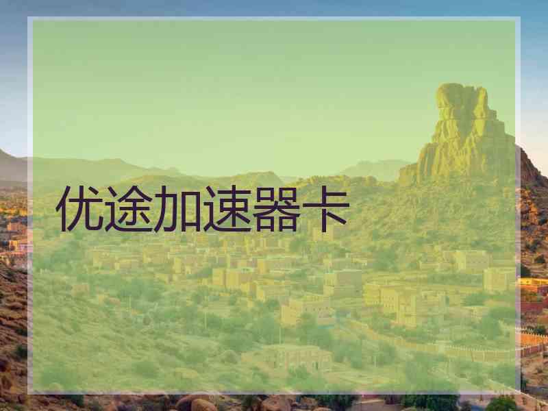 优途加速器卡