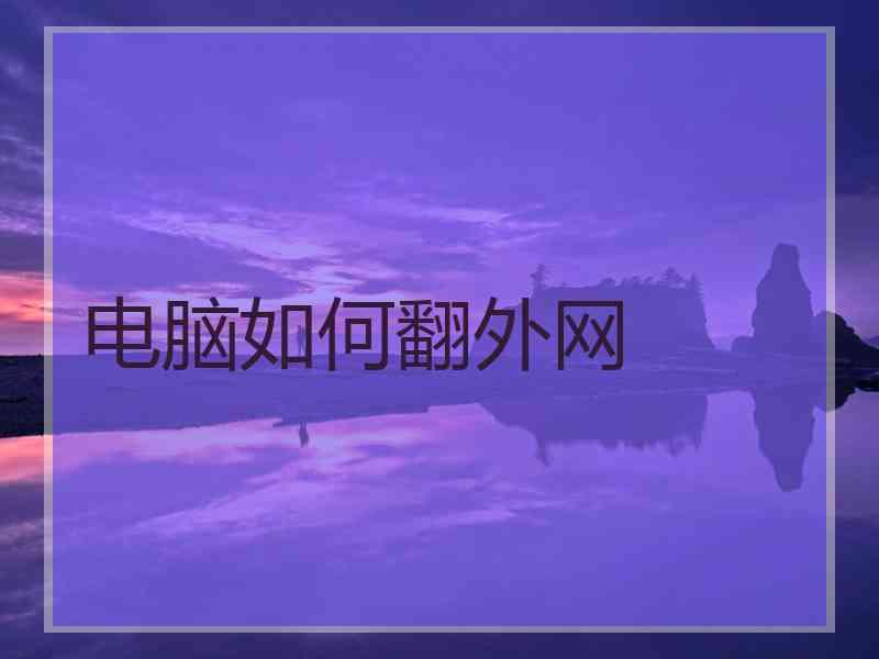 电脑如何翻外网