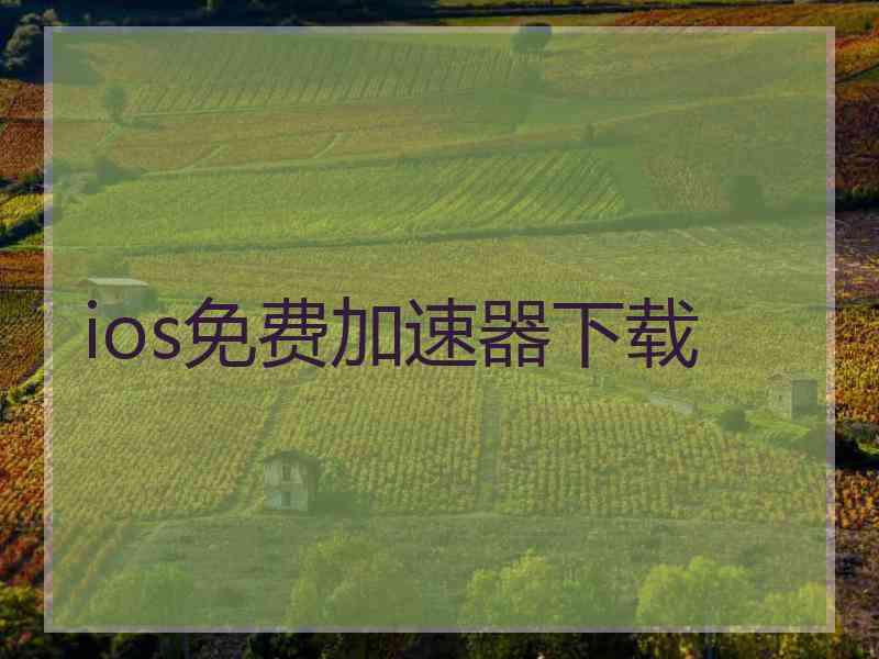 ios免费加速器下载