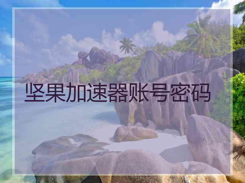 坚果加速器账号密码