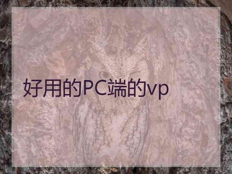 好用的PC端的vp