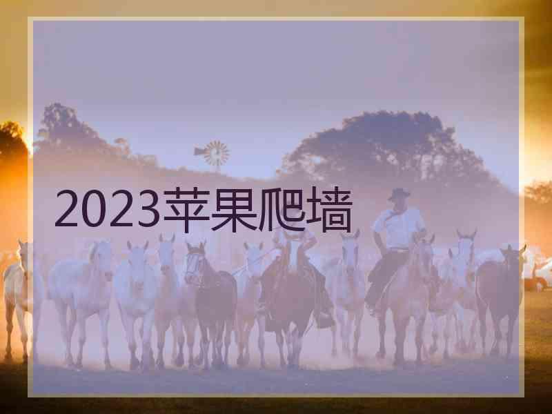 2023苹果爬墙