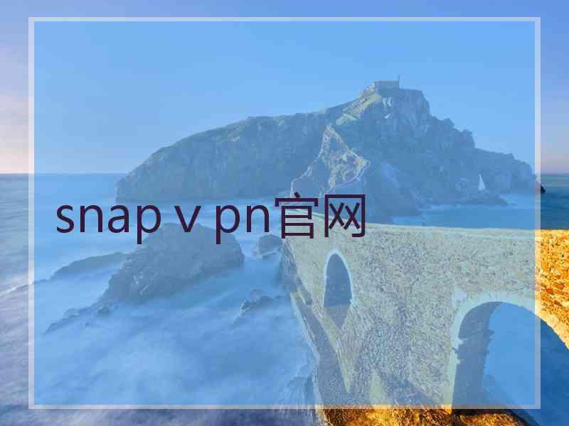 snapⅴpn官网