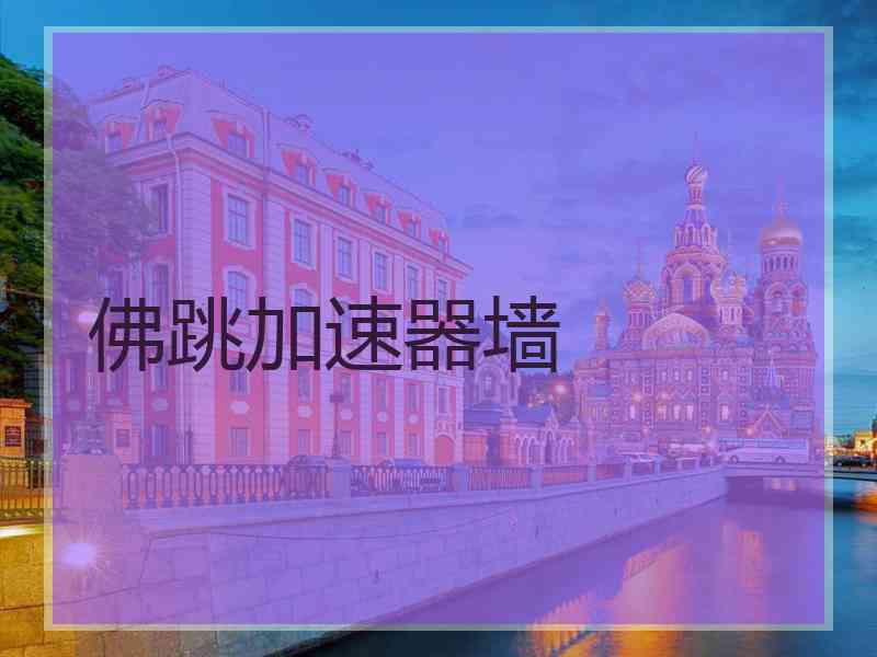佛跳加速器墙