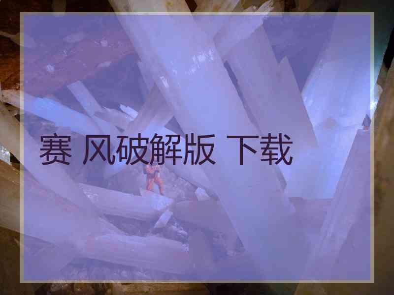 赛 风破解版 下载
