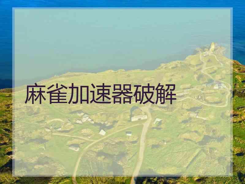 麻雀加速器破解